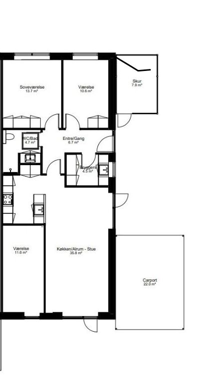 Rækkehus på 105 m2 i Viborg, Kong Christoffers Vej 