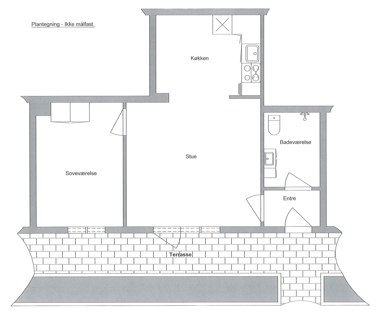 Rækkehus på 50 m2 i Viborg, Gl. Randersvej 
