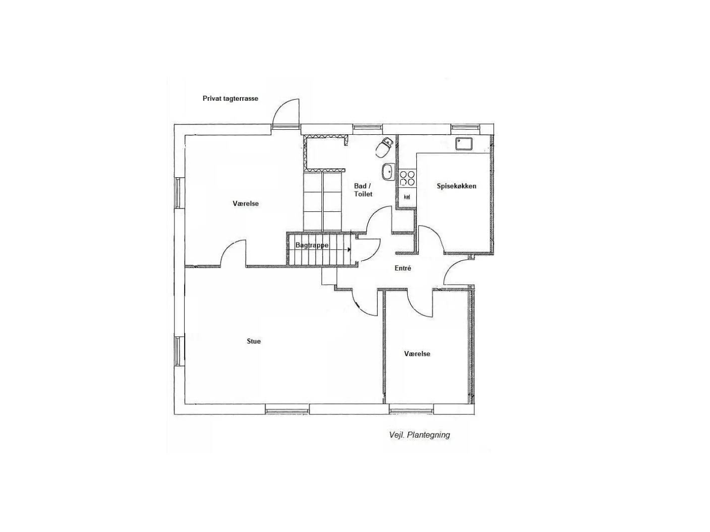 Lejlighed på 95 m2 i Ulbjerg, Sundstrupvej 