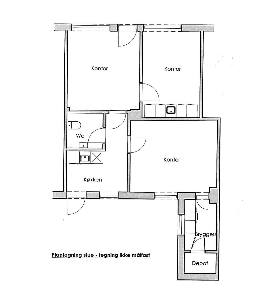 Kontor på 65 m2 i Viborg, Nørremøllevej 