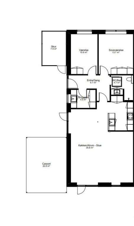 Rækkehus på 105 m2 i Viborg, Kong Christoffers Vej 