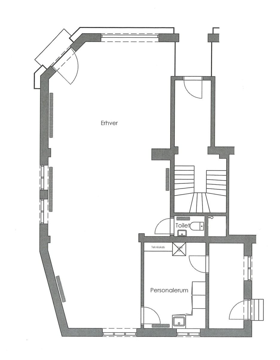 Kontor på 88 m2 i Bjerringbro, Nørregade 